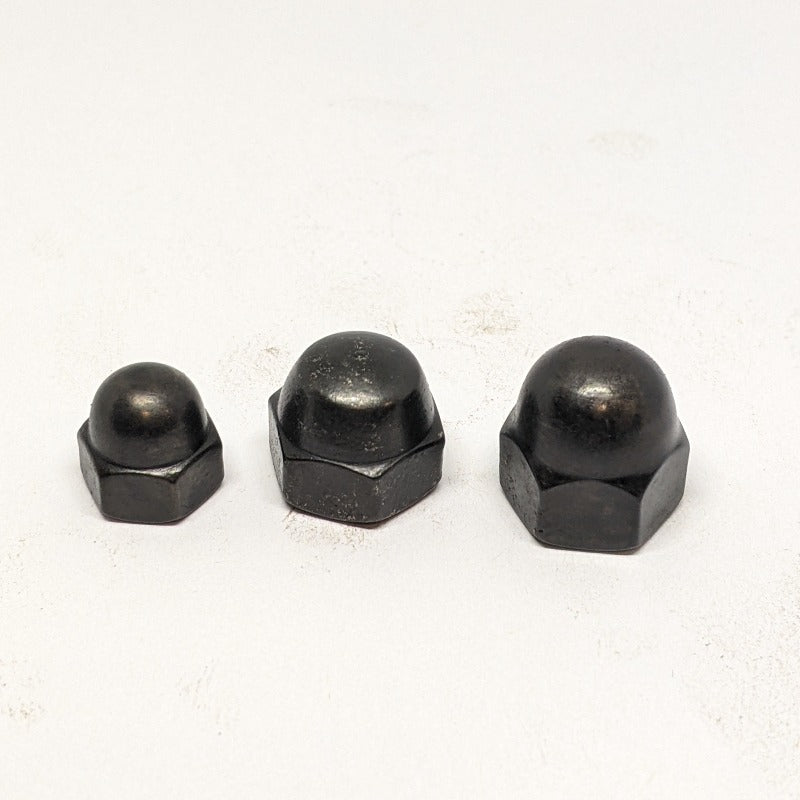 5/16"-18 Acorn Nuts, Stainless Steel, Black Oxide