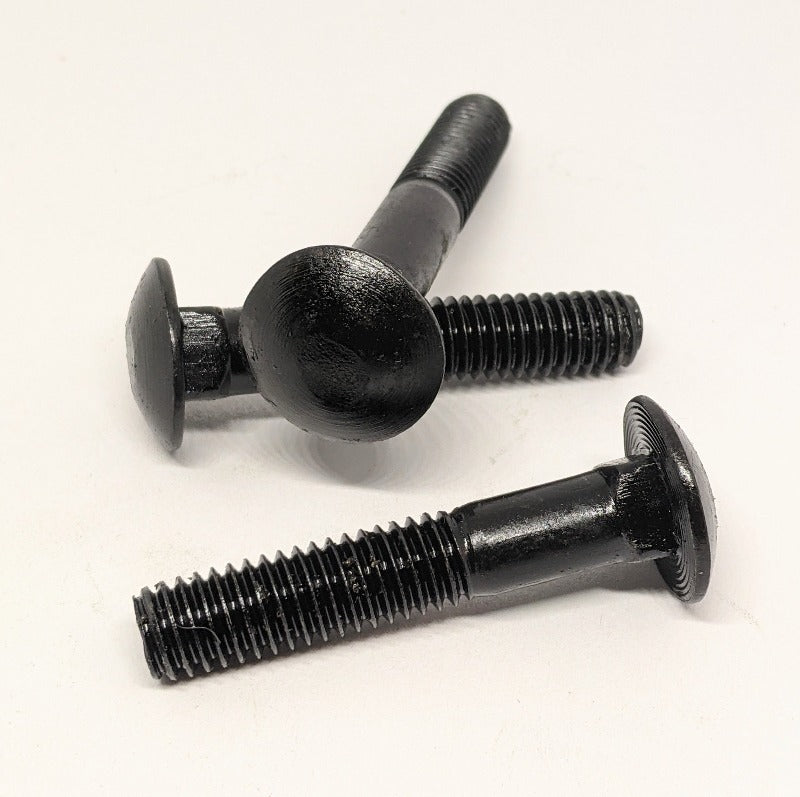 3/8"-16 x 3" Traditional Carriage Bolts, Black Oxide