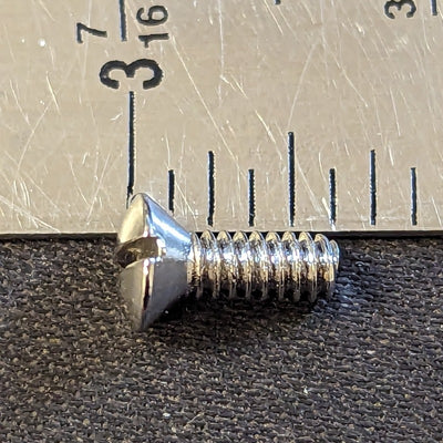 #4-40 X 5/16" Slotted Oval Head Machine Screws, Nickel