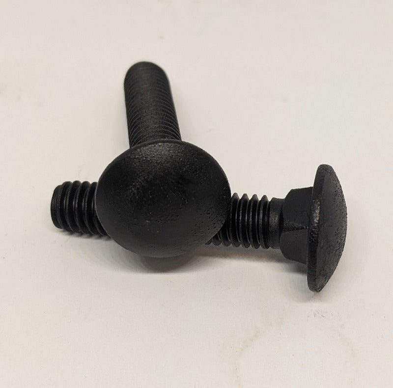 5/16"-18 x 1" Carriage Bolts, Stainless, Black Oxide
