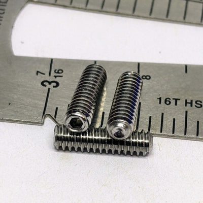 #6-32 X 1/2" Hex Drive Socket Set Screws, Cup Point, Stainless