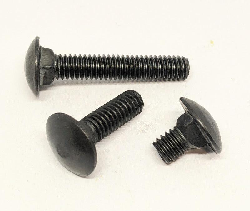 5/16"18 x 1" Traditional Carriage Bolts, Black Oxide Blacksmith Bolt & Rivet Supply