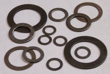 1/2" Rub Washers, Stainless Steel, Black Oxide