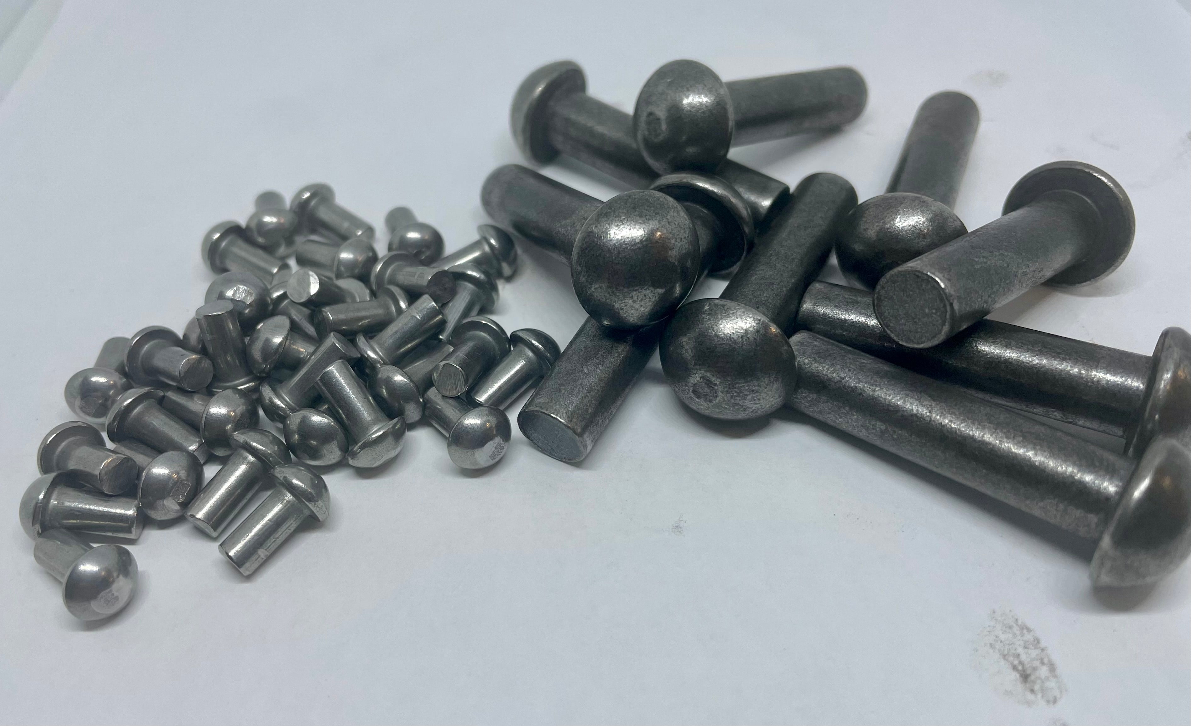 Round Head Steel Rivets – Blacksmith Bolt & Rivet Supply