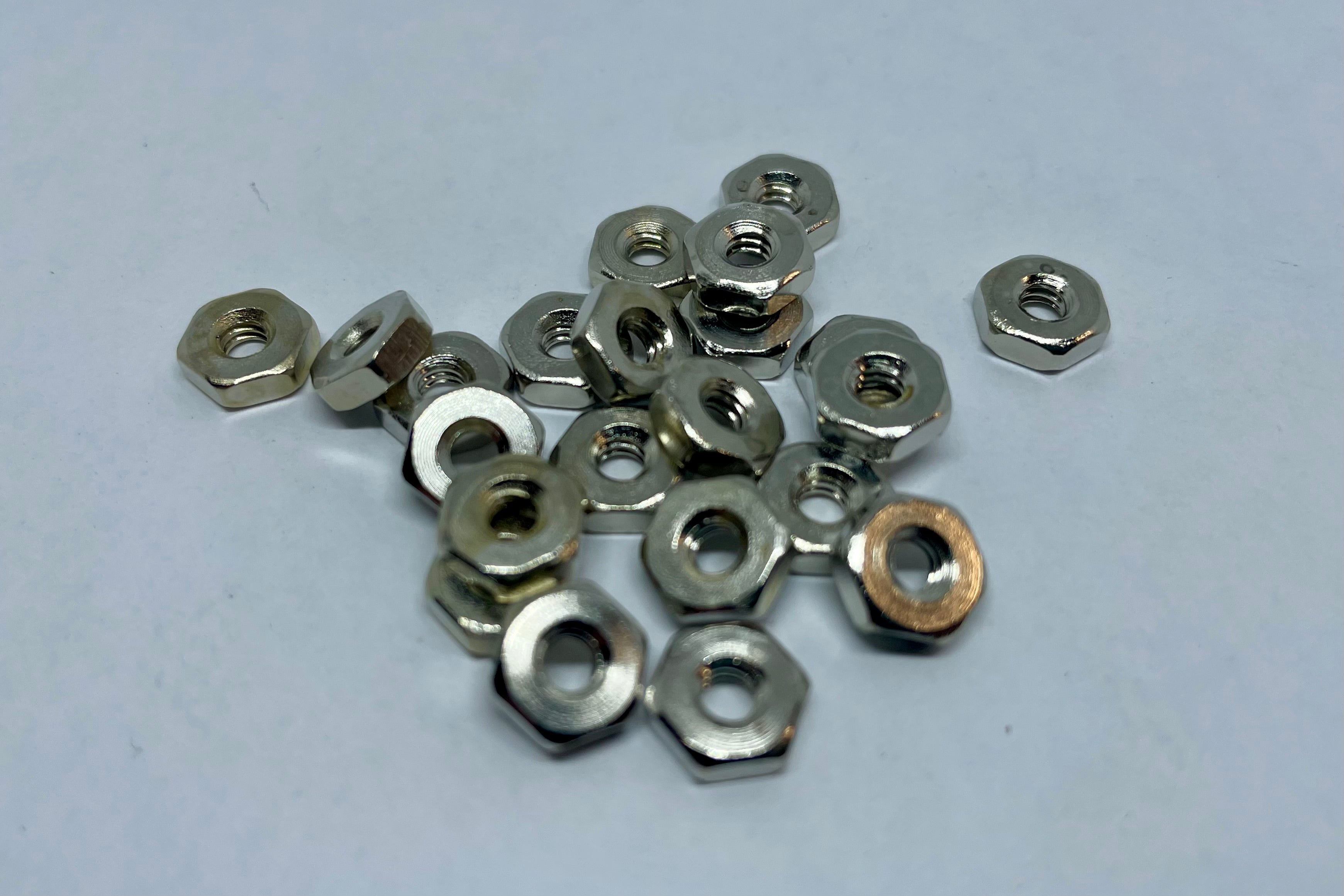 440 Hex Machine Screw Nuts, Nickel Blacksmith Bolt & Rivet Supply