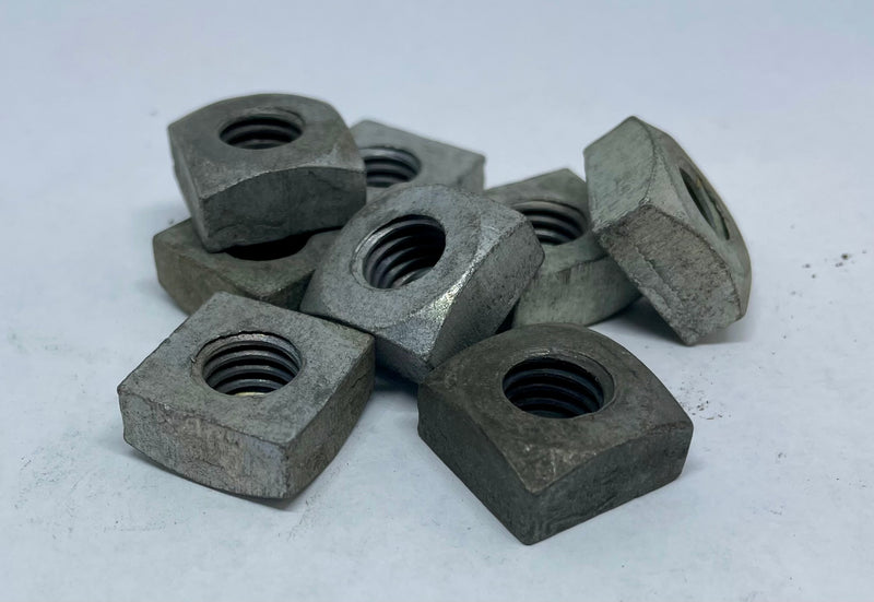 7/16"-14 Old Pattern Square Nuts, Plain