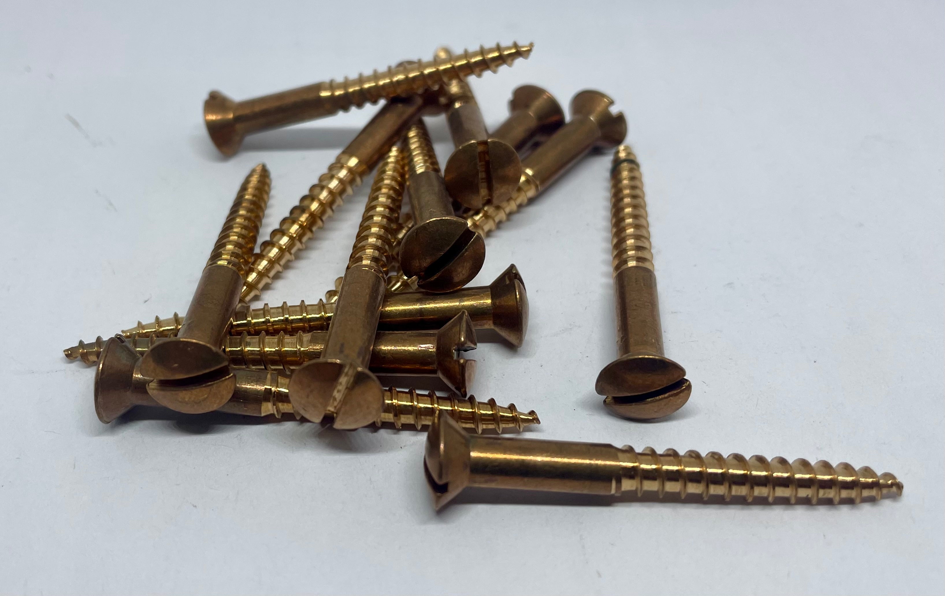 8 X 1 2 Soh Wood Screws Silicon Bronze Blacksmith Bolt And Rivet Supply