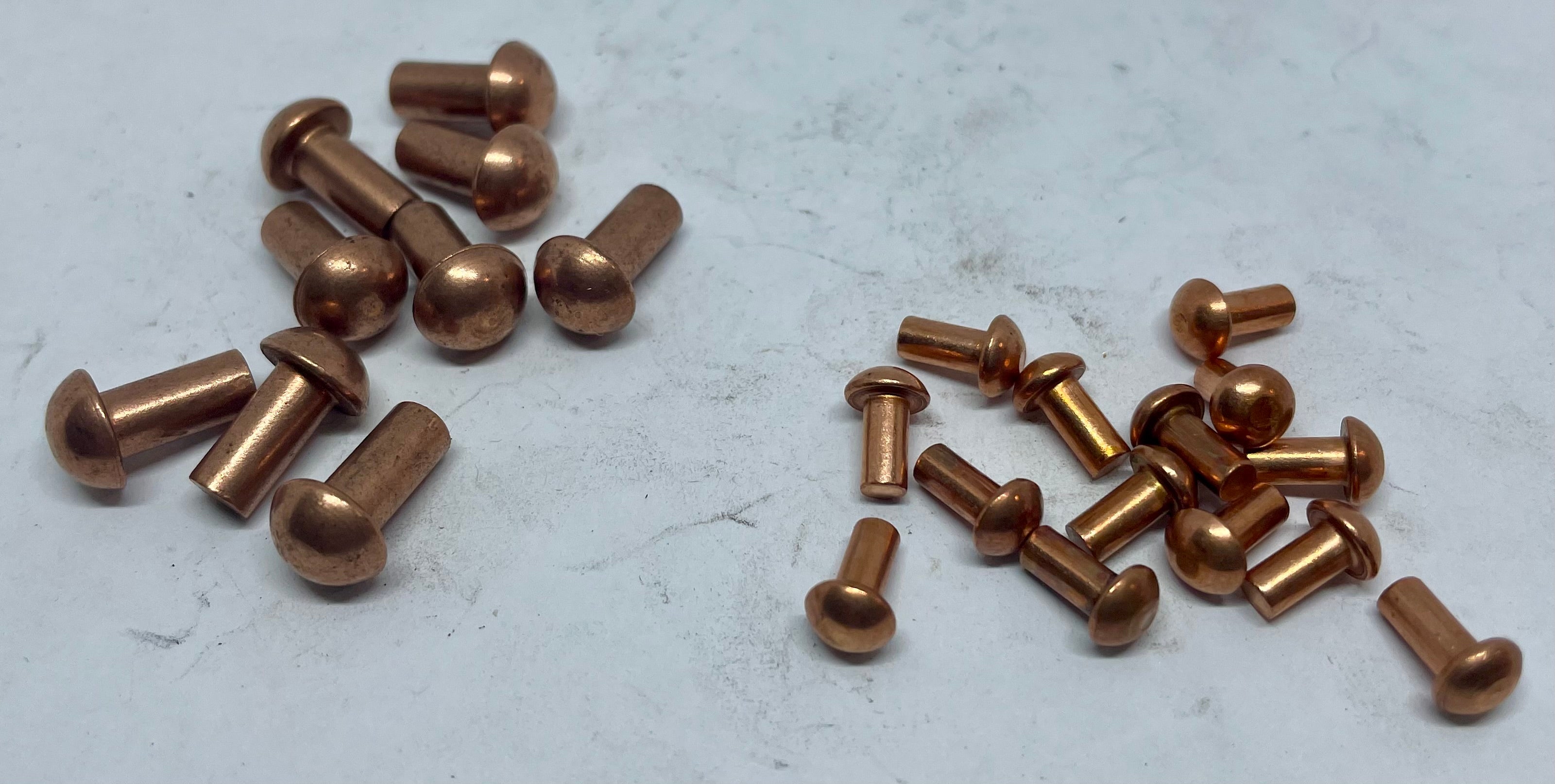 1/16 Dia. 5/32 Long Copper Rivet (50pcs.) - Metal Clay & Crafted Findings