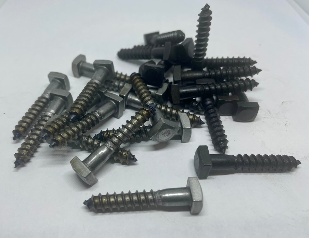 DECKMATE 1/4 in. x 3 in. Black Exterior Hex Head Lag Screw (15-Pack DECKMATE 1/4 in. x 3 in. Black Exterior Hex Head Lag Screw (15-Pack