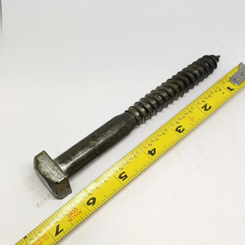 5/8" x 6" Square Head Lag Bolts, Plain