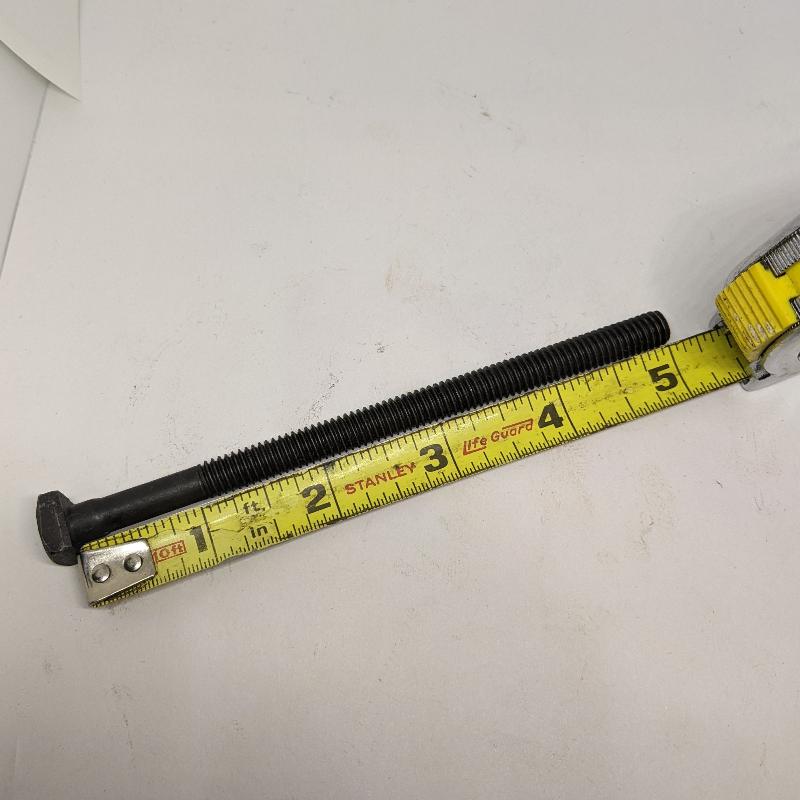 5/16"-18 x 5" (4" Thread) Square Head Machine Bolt, Black Oxide ...