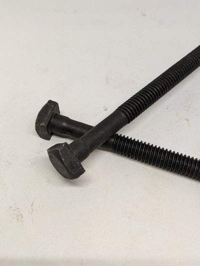 5/16"-18 x 5" (4" Thread) Square Head Machine Bolt, Black Oxide