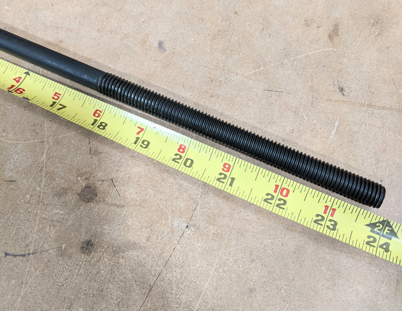 1/2"-13 x 24" Carriage Bolts, Black Oxide, 6" TL