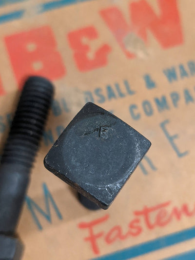 3/8"-16 x 1-3/4" Square Head Machine Bolt, Black Oxide