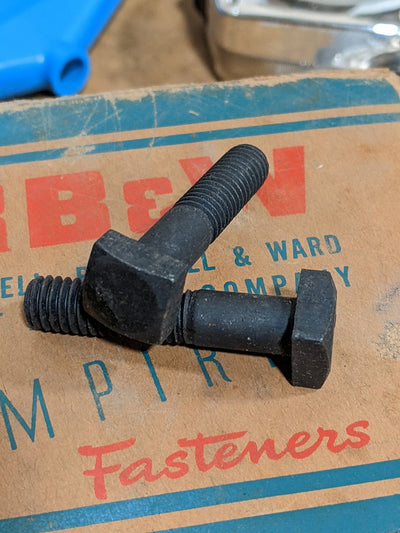 3/8"-16 x 1-3/4" Square Head Machine Bolt, Black Oxide