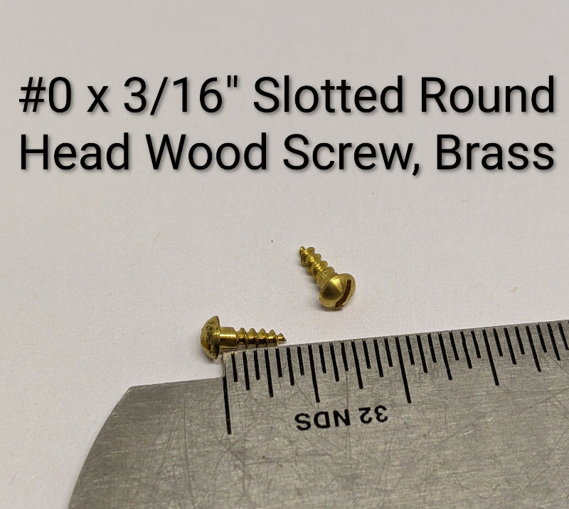 50 Viti Per Legno A Testa Piana In Ottone Massiccio - Misura #2 X 1/2 Pollice, Fessura Dritta, Fastenere
