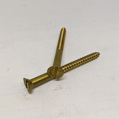 #12 X 2-1/2" SFH Wood Screws, Brass