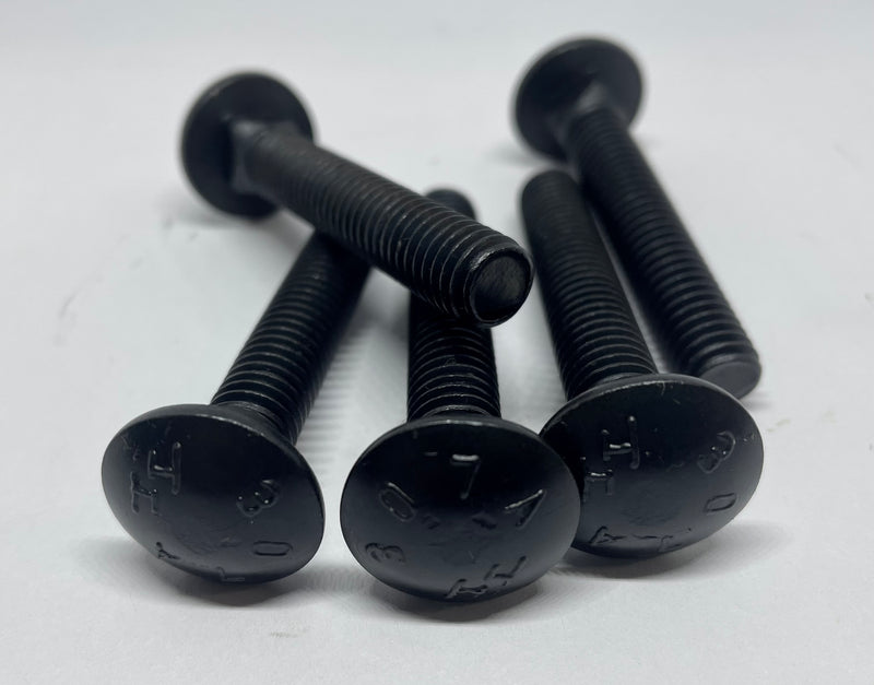 1/2"-13 x 18" Carriage Bolts, Black Oxide, 6" TL