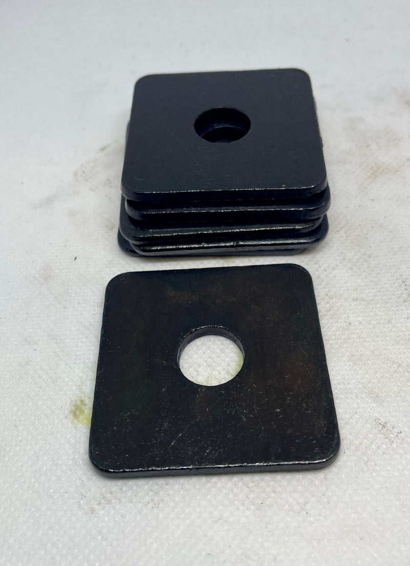 7/8" x 3" x 5/16" Square Plate Washers, Black Oxide