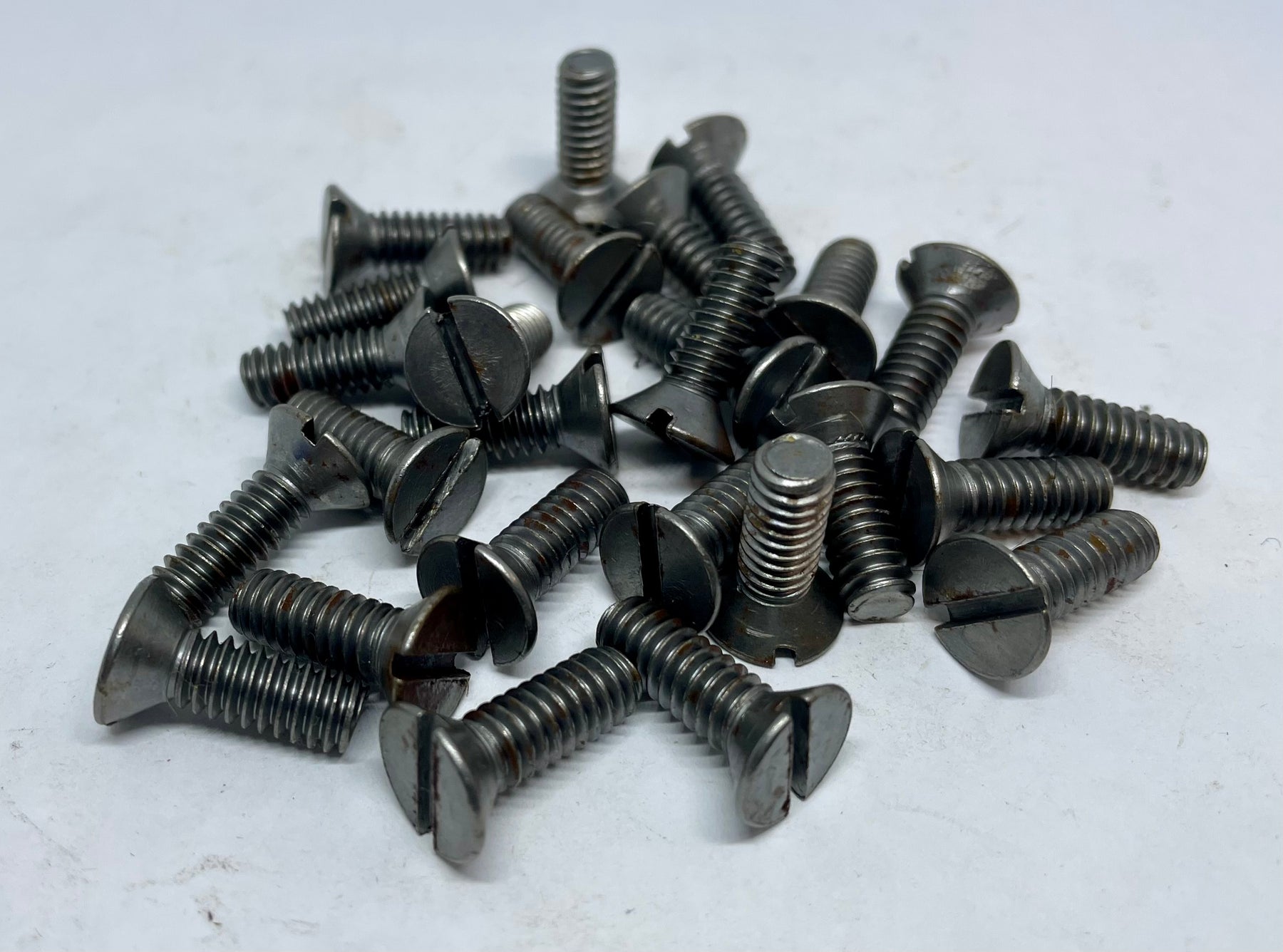 5 8 11 X 5 1 2 Slotted Flat Head Machine Screws Plain Blacksmith